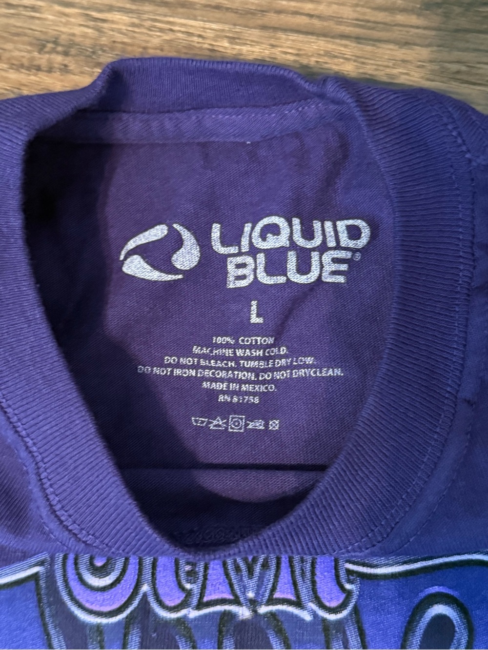 Liquid Blue Jimi Hendrix Purple Haze Graphic Tee in Size L - NWOT - Picture 3 of 7